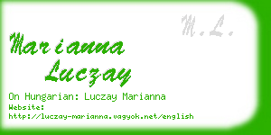 marianna luczay business card